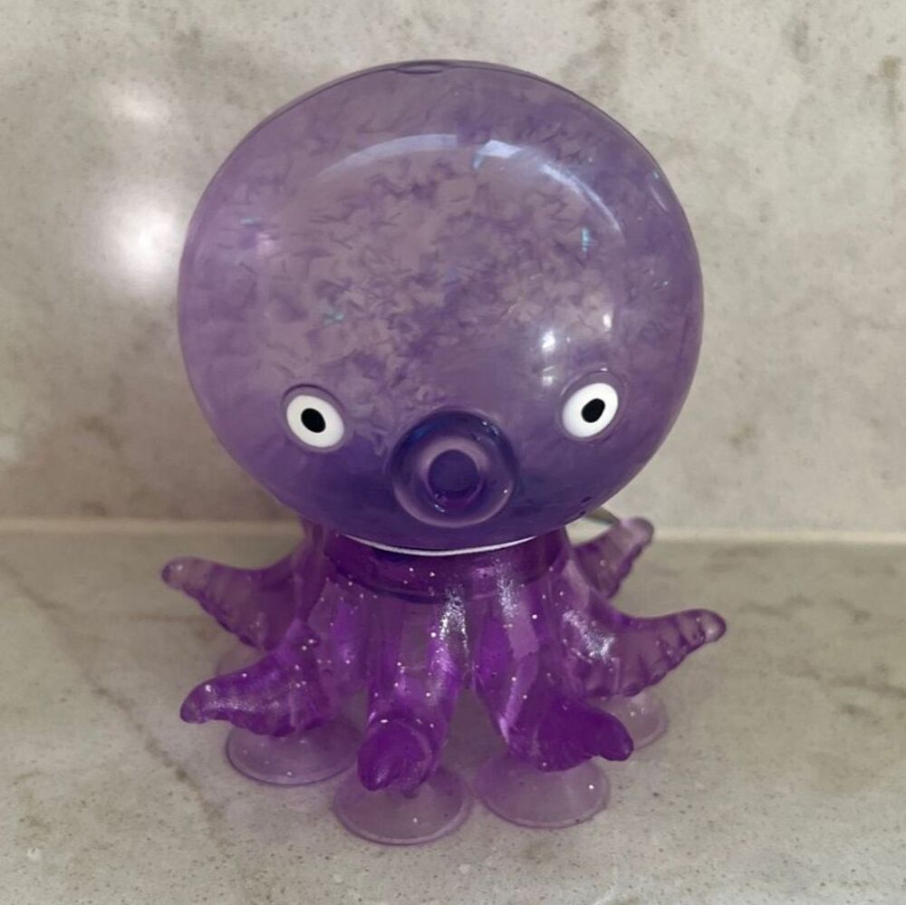 Octopus  purple suction octopus. Soft, tactile
